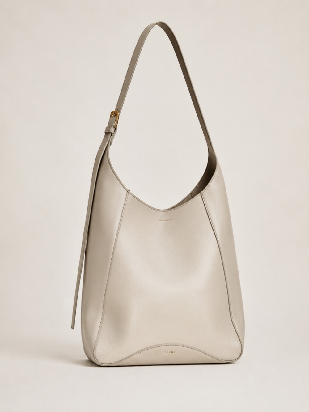 Soeur Uma Bag in Stoneware in Smooth Leather Shoulder Bag